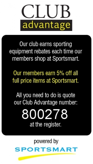 Sportsmart Club Advantage. Support your club. Shop at Sportsmart