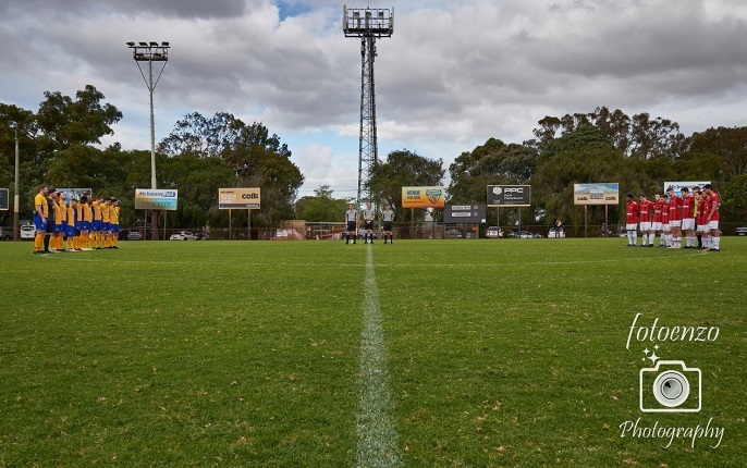 A minute's silence was held at all of today's NPL and State League matches to remember Rod Banjac, including here at Inglewood. Photo by FotoEnzo